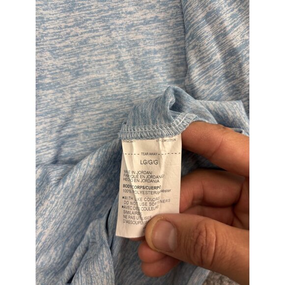 Under Armour Pullover Womens Large Blue Heather HeatGear Quarter Zip Loose Fit - Picture 5 of 7